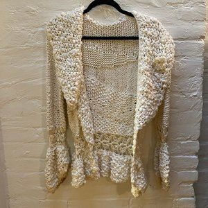 sweater cardigan, handknit